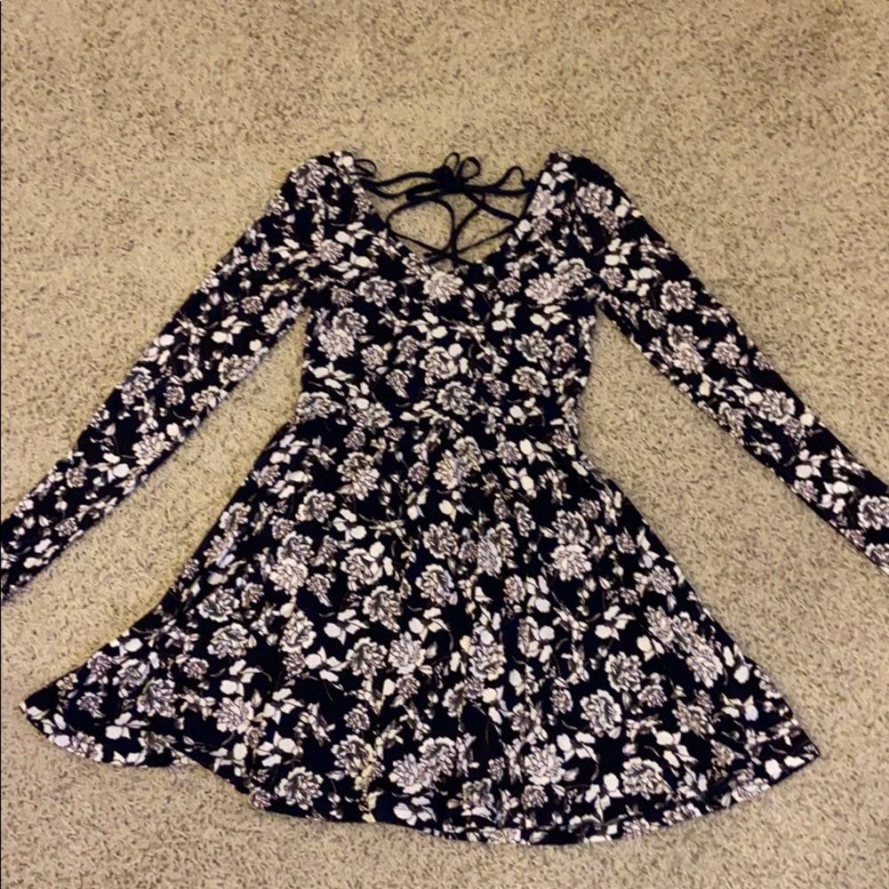 aeropostale floral black dress